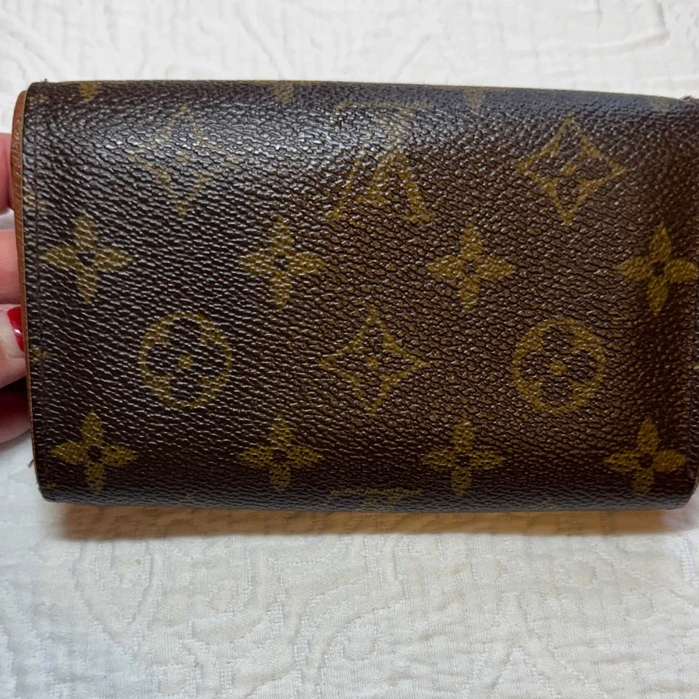 Louis Vuitton Vintage  Brown Monogram Porte-Monnaie Tresor Wallet